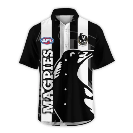 Collingwood Magpies Australian Football League Exclusive Logo Hawaiian Shirt HOAFL130525A02COLLHW