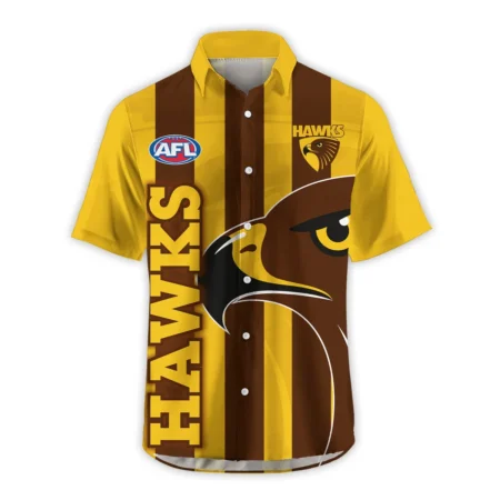 Hawthorn Hawks Australian Football League Exclusive Logo Hawaiian Shirt HOAFL130525A02HAWHW