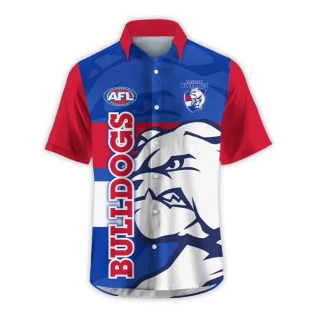 Western Bulldogs Australian Football League Exclusive Logo Hawaiian Shirt HOAFL130525A02WBHW