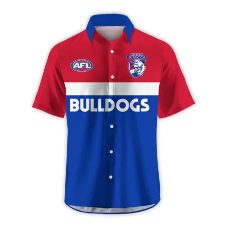 Western Bulldogs Australian Football League Exclusive Logo Hawaiian Shirt HOAFL140525A01WBHW