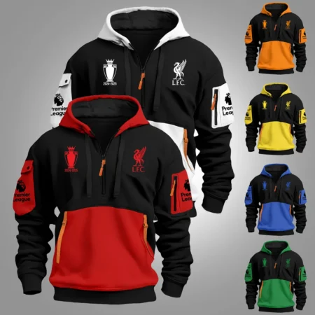 2024–25 PREMIER LEAGUE X LIVERPOOL F.C Exclusive Logo – Hoodie Half Zipper HOPRL050525LVP03HDF