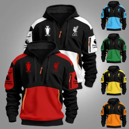 2024–25 PREMIER LEAGUE X LIVERPOOL F.C Exclusive Logo – Hoodie Half Zipper HOPRL050525LVP04HDF