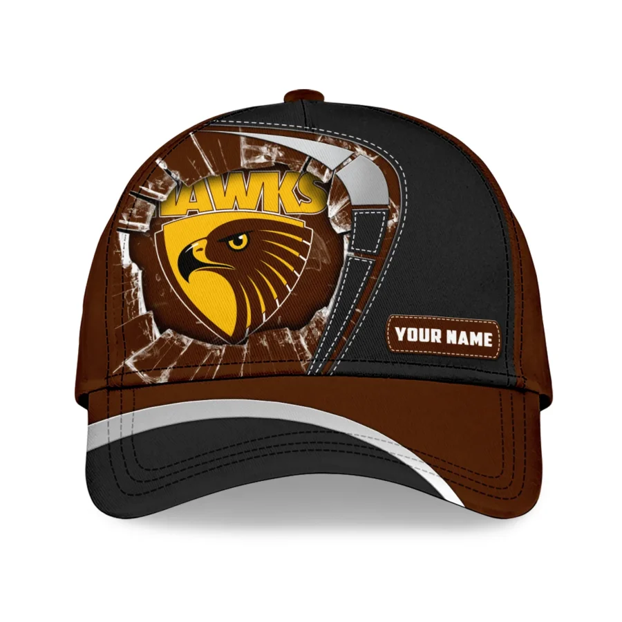 Hawthorn Hawks Australian Football League Exclusive Logo Caps All Over Prints HOAFL220525CAP01HAW