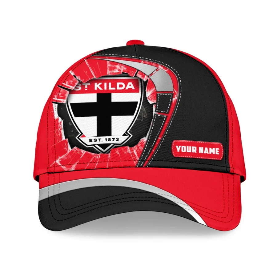 St Kilda Saints Australian Football League Exclusive Logo Caps All Over Prints HOAFL220525CAP01STK