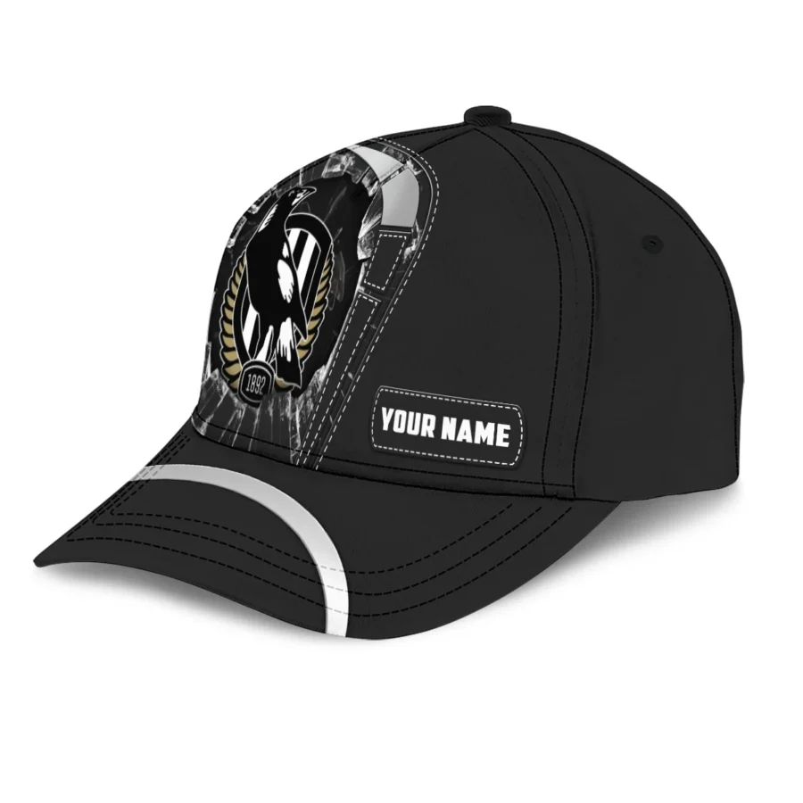 Collingwood Magpies Australian Football League Exclusive Logo Caps All Over Prints HOAFL220525CAP01COLL - Image 2