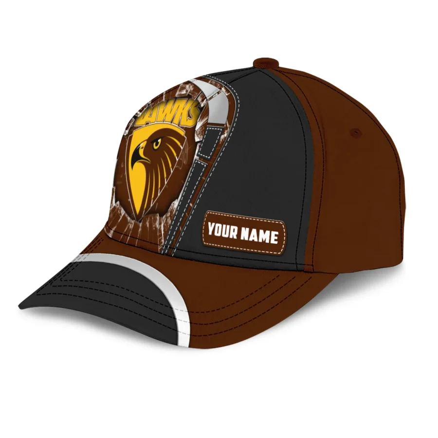 Hawthorn Hawks Australian Football League Exclusive Logo Caps All Over Prints HOAFL220525CAP01HAW - Image 2