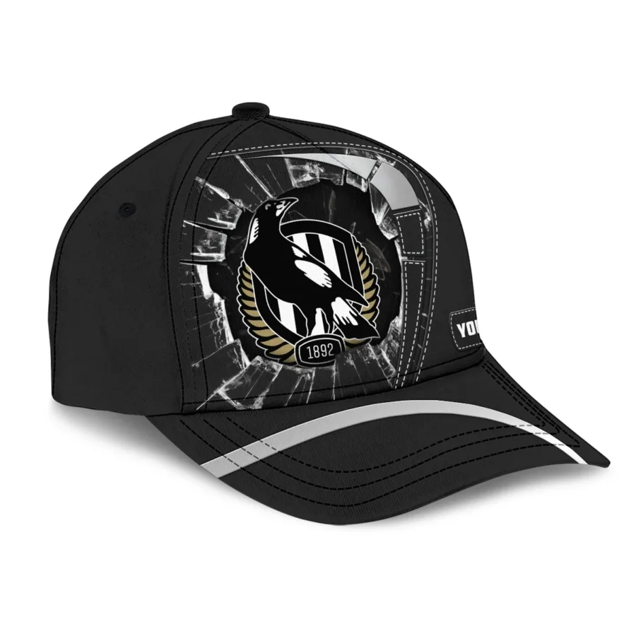 Collingwood Magpies Australian Football League Exclusive Logo Caps All Over Prints HOAFL220525CAP01COLL - Image 3