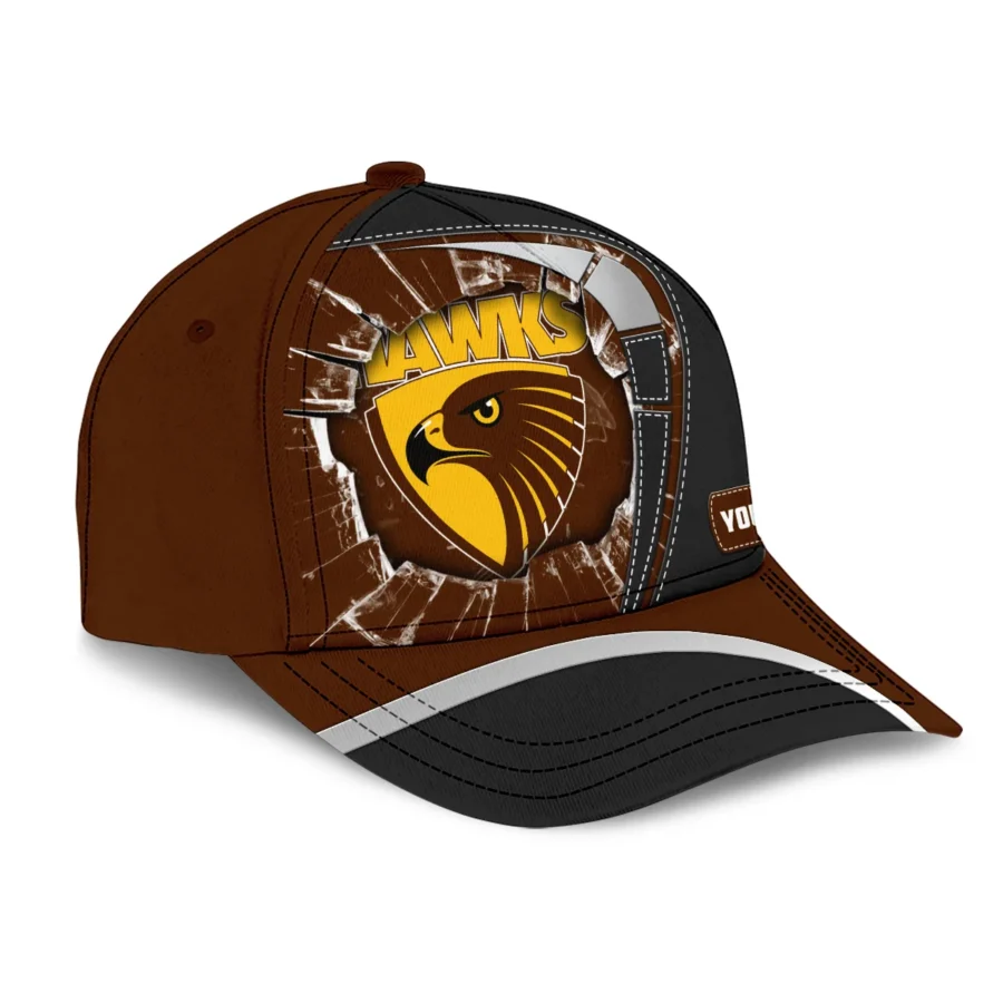 Hawthorn Hawks Australian Football League Exclusive Logo Caps All Over Prints HOAFL220525CAP01HAW - Image 3