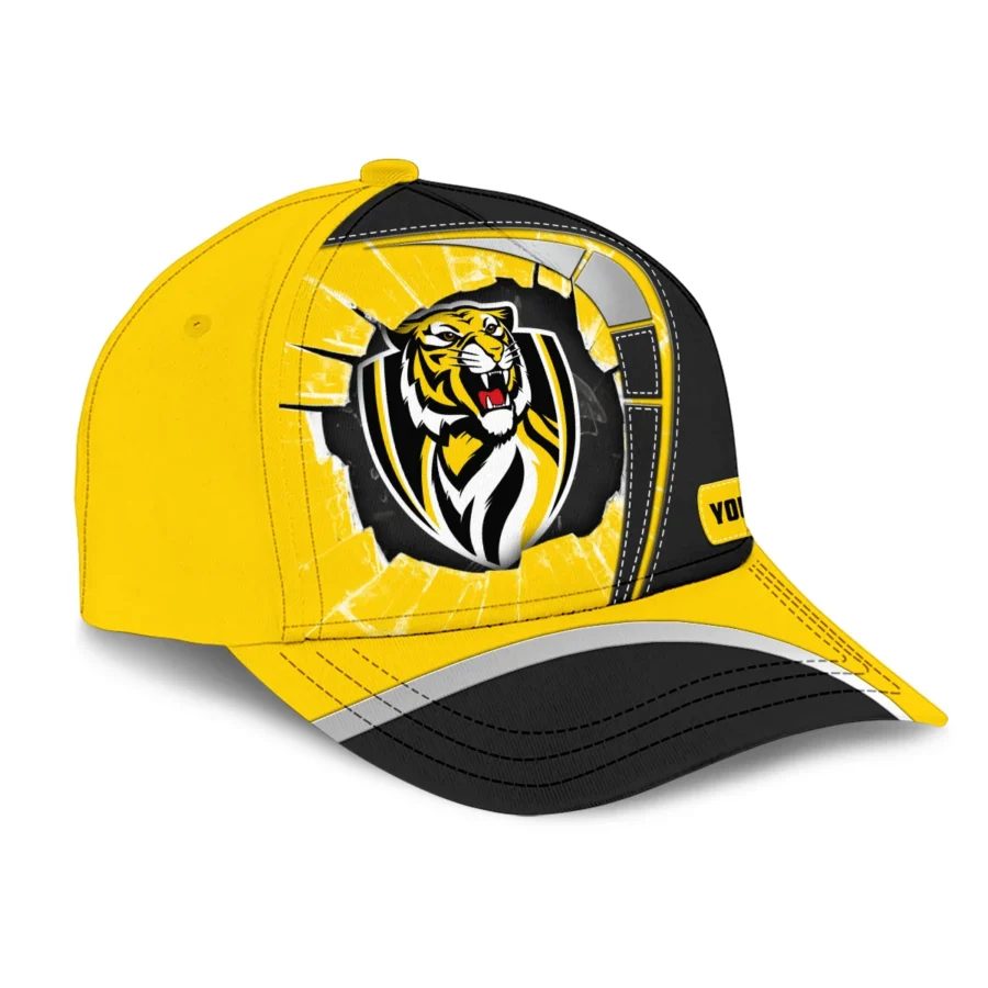 Richmond Tigers Australian Football League Exclusive Logo Caps All Over Prints HOAFL220525CAP01RICH - Image 3