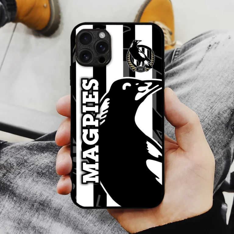 AFL Collingwood Magpies Phone Case – Dustproof, Scratch & Shock Resistant – HOAFL270625PC01COLL