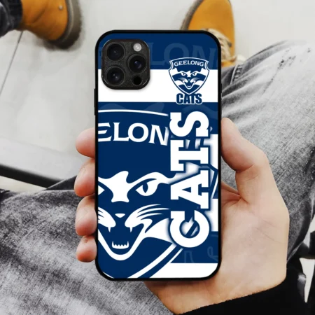 AFL Geelong Cats Phone Case – Dustproof, Scratch & Shock Resistant – HOAFL270625PC01GEEL