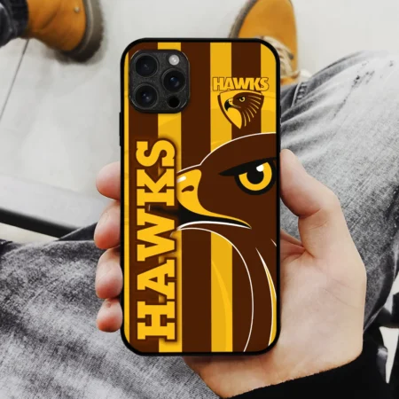 AFL Hawthorn Hawks Phone Case – Dustproof, Scratch & Shock Resistant – HOAFL270625PC01HAW