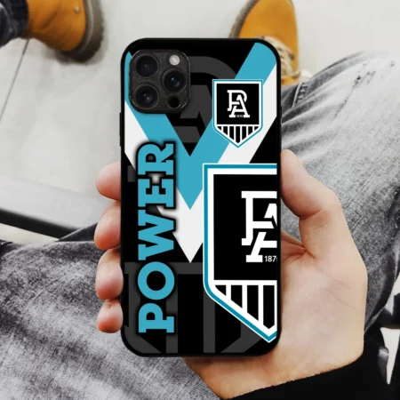 AFL Port Adelaide Power Phone Case – Dustproof, Scratch & Shock Resistant – HOAFL270625PC01PORT