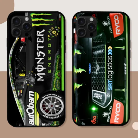 Combo 2 Phone Case Monster Castrol Racing – Dustproof, Scratch & Shock Resistant – HOSPC280625PC01CB13