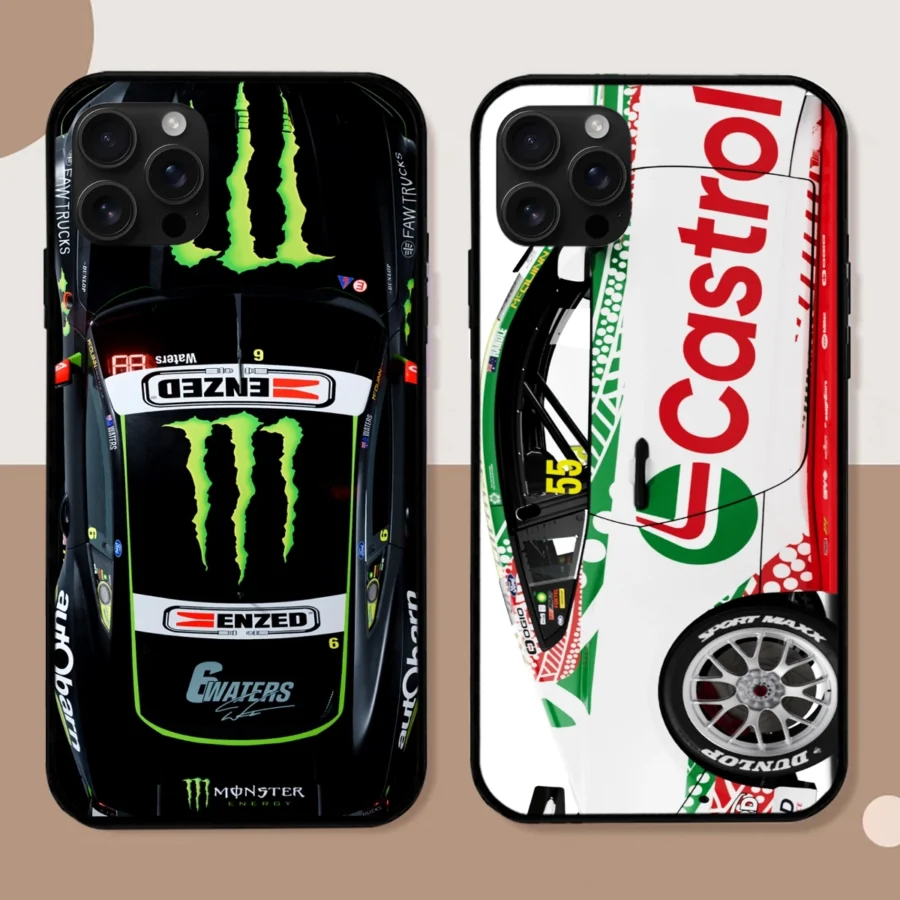 Combo 2 Phone Case Monster Castrol Racing – Dustproof, Scratch & Shock Resistant – HOSPC280625PC01CB6