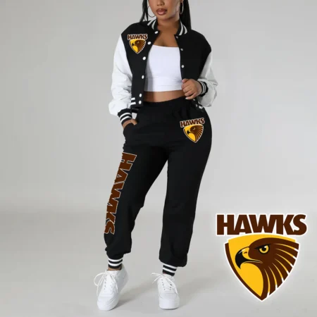 Hawthorn Hawks AFL Exclusive Logo Baseball Women Suit HOAFL050625BBW01HAW