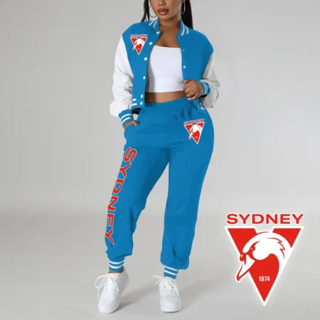Sydney Swans AFL Exclusive Logo Baseball Women Suit HOAFL050625BBW01SYD