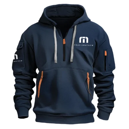 TravisMathew Golf Brand Exclusive Logo Hoodie Half Zipper HOGF030625B02TRMHHZ