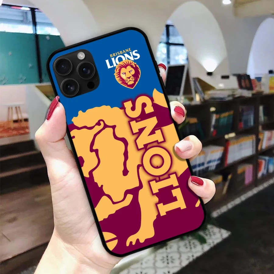 AFL Brisbane Lions Phone Case – Dustproof, Scratch & Shock Resistant – HOAFL270625PC01BL - Image 2