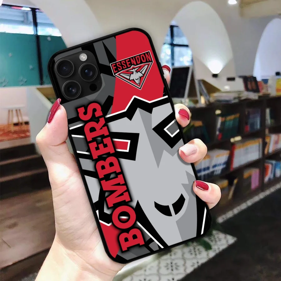 AFL Essendon Bombers Phone Case – Dustproof, Scratch & Shock Resistant – HOAFL270625PC01ESS - Image 2