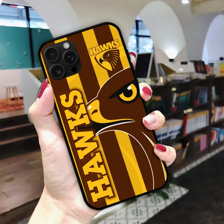 AFL Hawthorn Hawks Phone Case – Dustproof, Scratch & Shock Resistant – HOAFL270625PC01HAW - Image 2