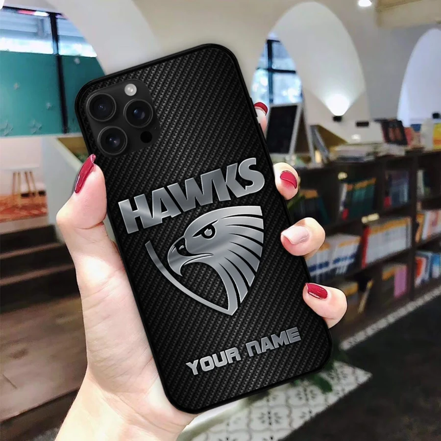 AFL Hawthorn Hawks Phone Case – Dustproof, Scratch & Shock Resistant – HOAFL300625PC01HAW - Image 2