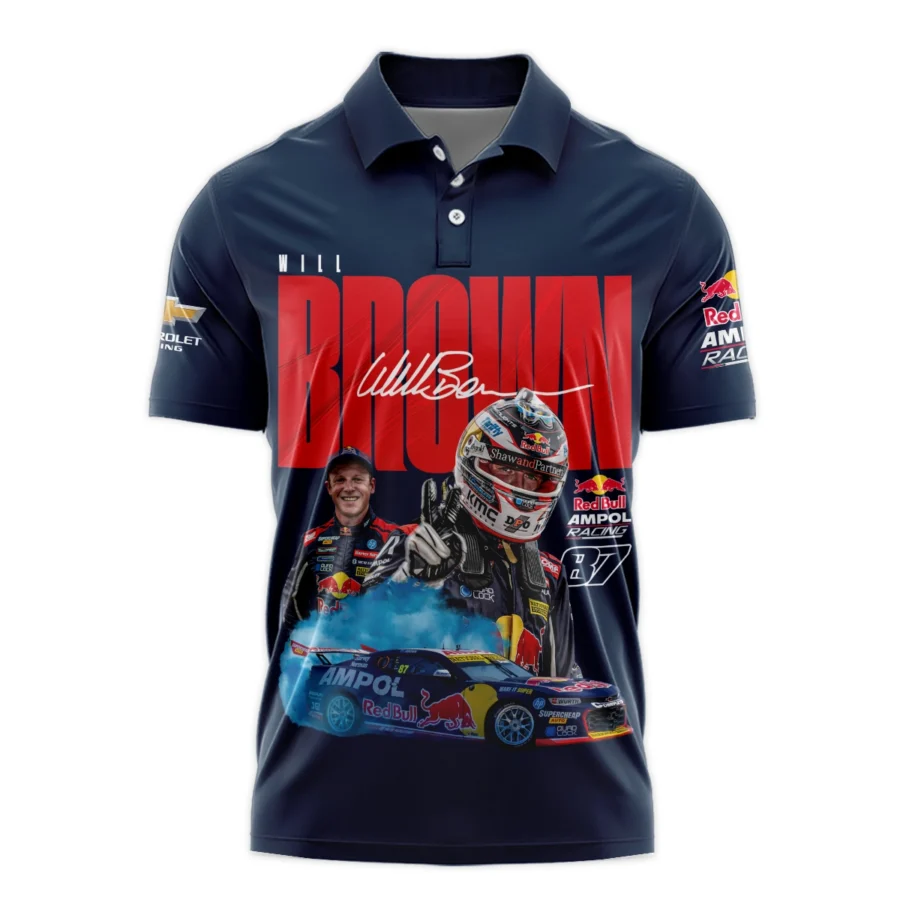 Will Brown Red Bull Ampol Racing Exclusive Logo Polo Shirt HORBA190605A01WIL-PL - Image 2