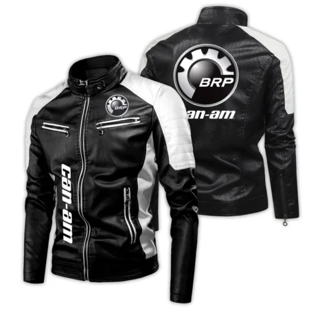 Can-Am (BRP) Exclusive Logo Leather Jacket Motorcycle HOMOT060625LJ01CAN