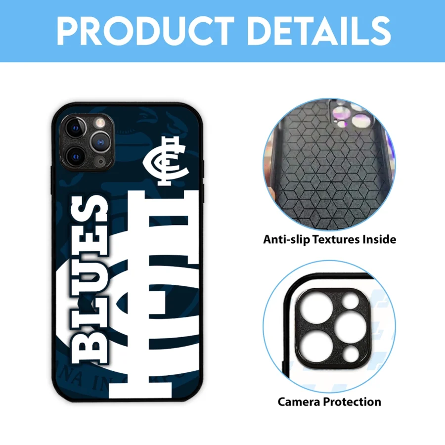 AFL Carlton Blues Phone Case – Dustproof, Scratch & Shock Resistant – HOAFL270625PC01CARL - Image 6