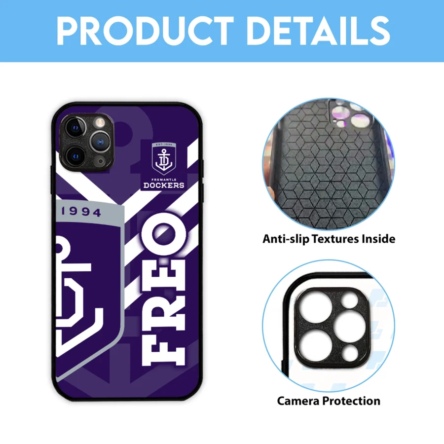 AFL Fremantle Dockers Phone Case – Dustproof, Scratch & Shock Resistant – HOAFL270625PC01FRE - Image 6