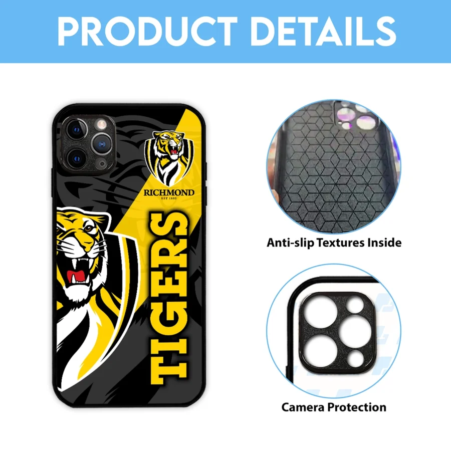 AFL Richmond Tigers Phone Case – Dustproof, Scratch & Shock Resistant – HOAFL270625PC01RICH - Image 6