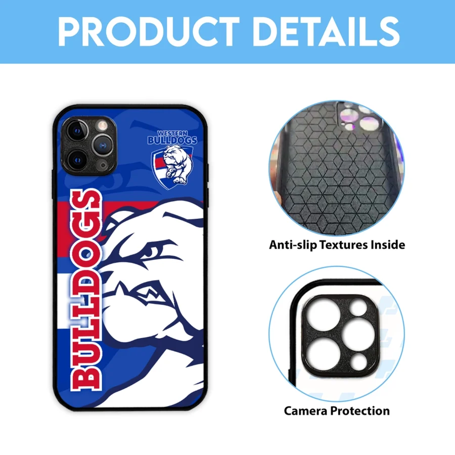 AFL Western Bulldogs Phone Case – Dustproof, Scratch & Shock Resistant – HOAFL270625PC01WB - Image 6