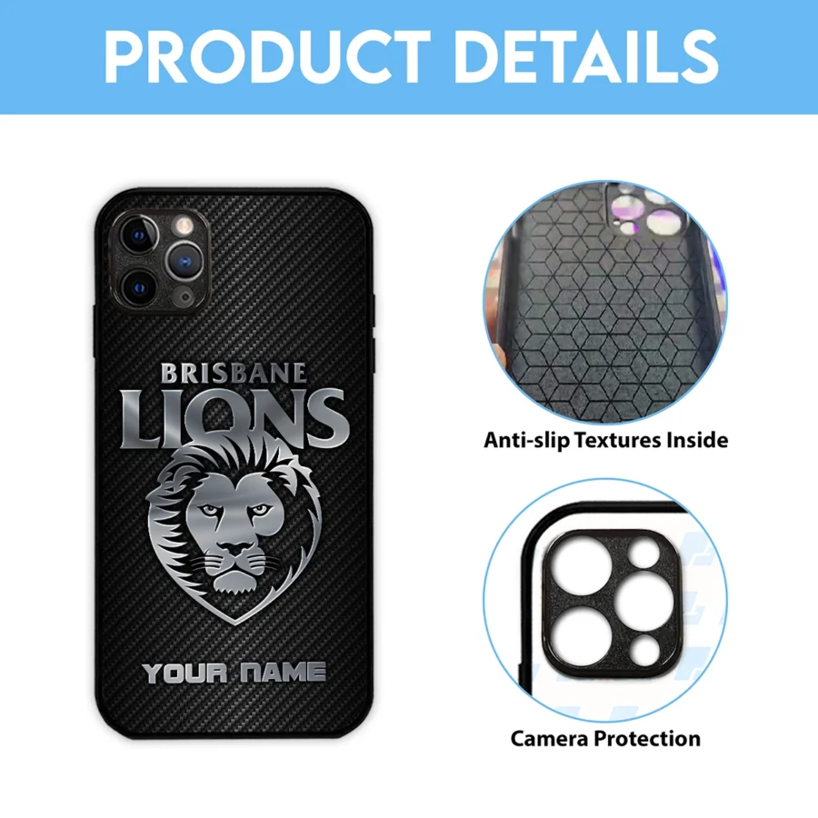 AFL Brisbane Lions Phone Case – Dustproof, Scratch & Shock Resistant – HOAFL300625PC01BL - Image 6