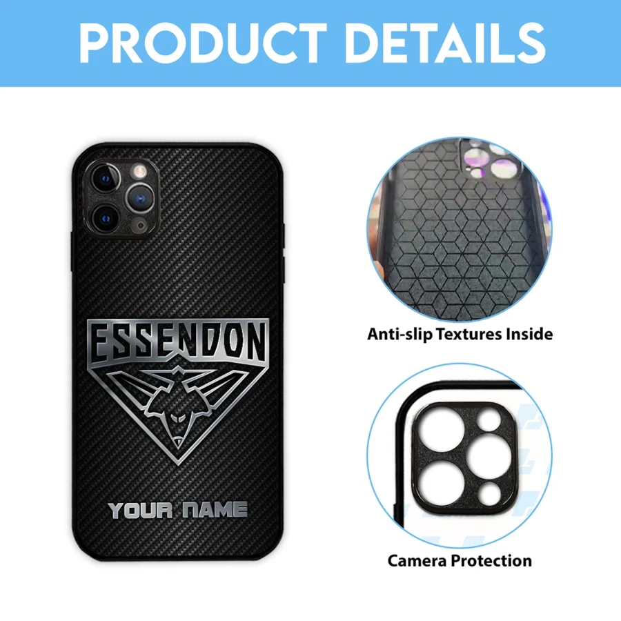 AFL Essendon Bombers Phone Case – Dustproof, Scratch & Shock Resistant – HOAFL300625PC01ESS - Image 6