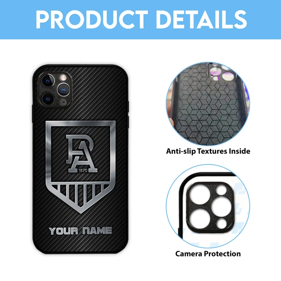 AFL Port Adelaide Power Phone Case – Dustproof, Scratch & Shock Resistant – HOAFL300625PC01PORT - Image 6