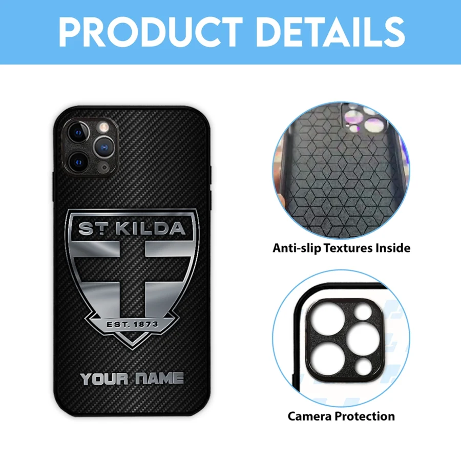 AFL St Kilda Saints Phone Case – Dustproof, Scratch & Shock Resistant – HOAFL300625PC01STK - Image 6
