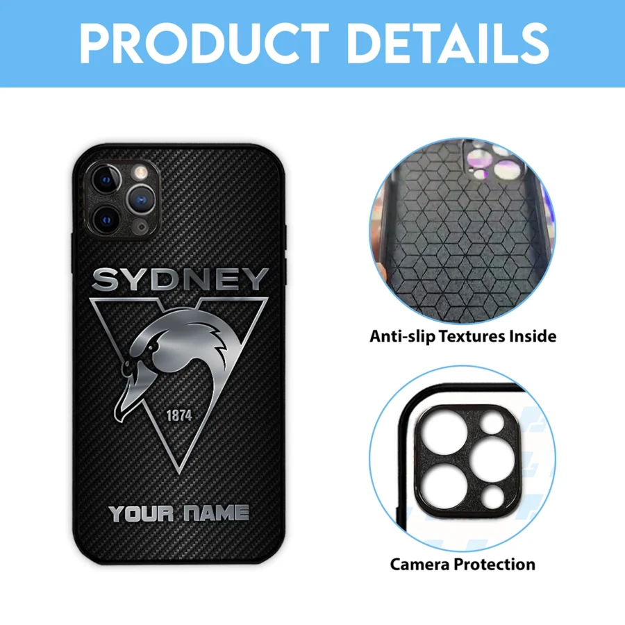AFL Sydney Swans Phone Case – Dustproof, Scratch & Shock Resistant – HOAFL300625PC01SYD - Image 6