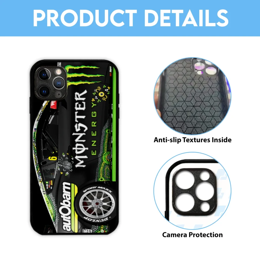 Cam Waters Monster Castrol Racing Phone Case – Dustproof, Scratch & Shock Resistant – HOSPC210625PC01CW - Image 4