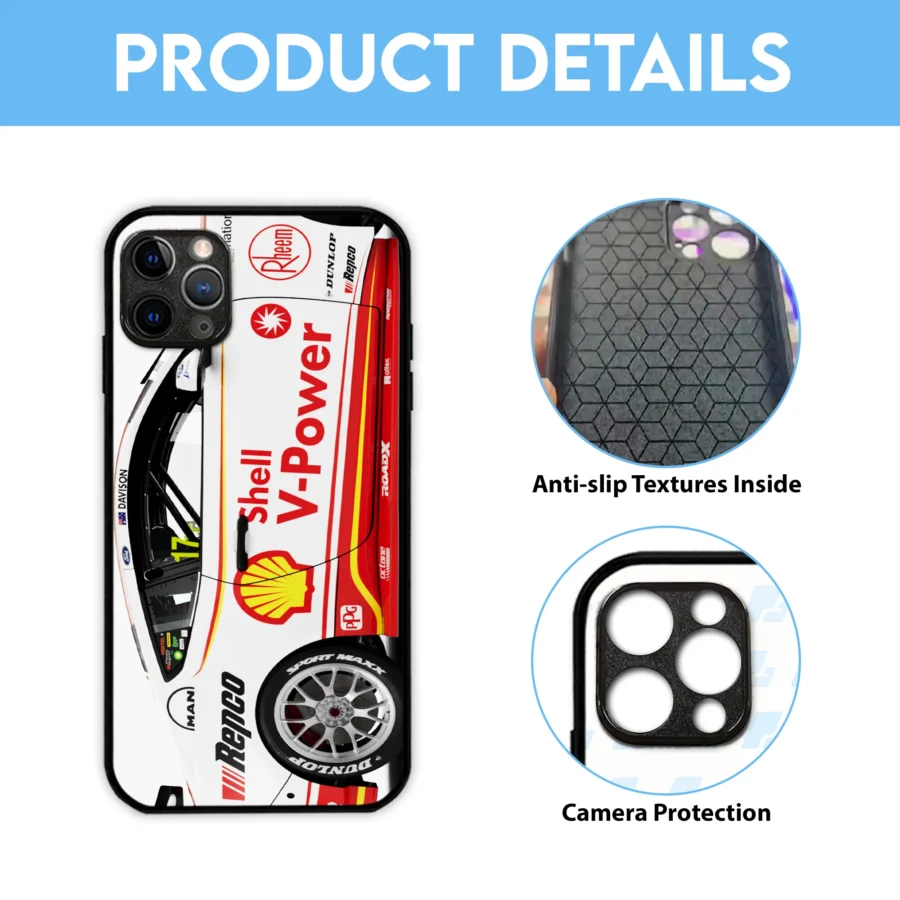 Will Davison Shell V-Power Racing Phone Case – Dustproof, Scratch & Shock Resistant – HOSPC210625PC01WD - Image 4