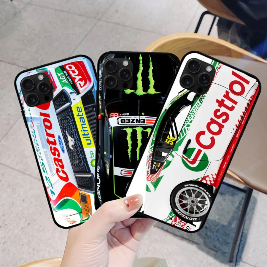 Combo 3 Phone Case Monster Castrol Racing – Dustproof, Scratch & Shock Resistant – HOSPC280625PC01CB1