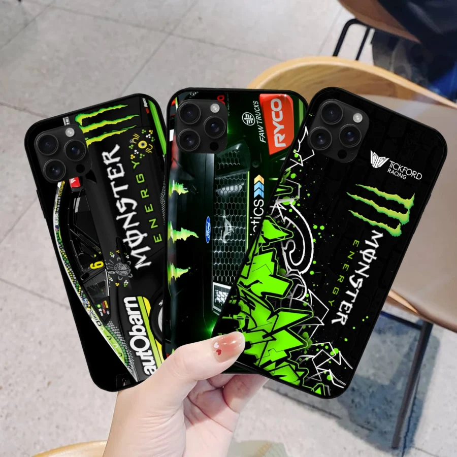 Combo 3 Phone Case Monster Castrol Racing – Dustproof, Scratch & Shock Resistant – HOSPC280625PC01CB13