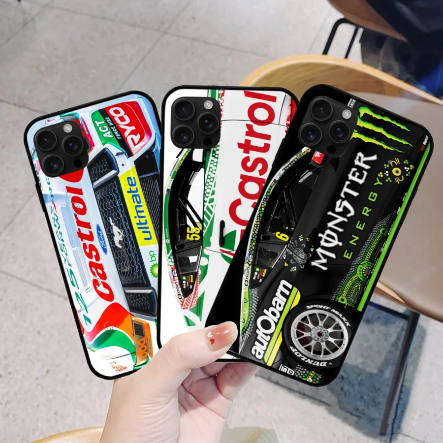 Combo 3 Phone Case Monster Castrol Racing – Dustproof, Scratch & Shock Resistant – HOSPC280625PC01CB2