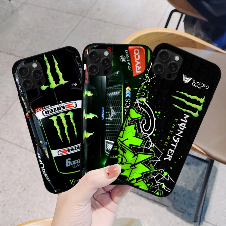 Combo 3 Phone Case Monster Castrol Racing – Dustproof, Scratch & Shock Resistant – HOSPC280625PC01CB8