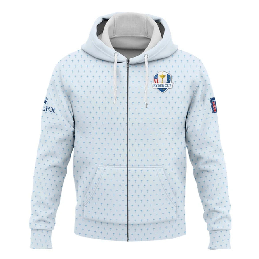 2025 Ryder Cup Rolex Fanwear Men's Exclusive Logo Zipper Hoodie HORD180625A01ROX-ZHD