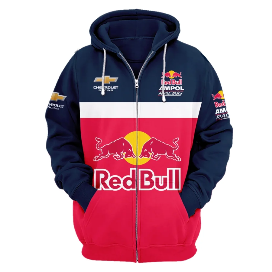 Red Bull Ampol Racing Exclusive Logo Zipper Hoodie HOSPC250625A01RB-ZHD - Image 2