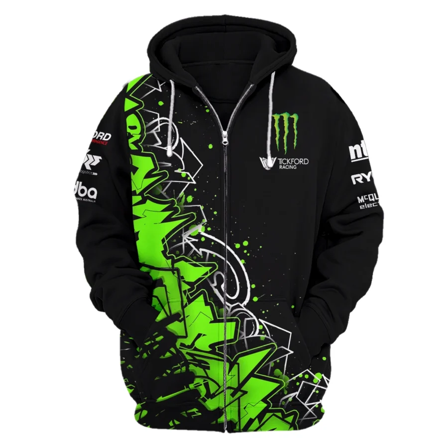 Monster Castrol Racing Exclusive Logo Zipper Hoodie HOSPC250625A01TF-ZHD - Image 2