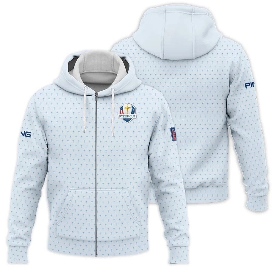 2025 Ryder Cup Ping Fanwear Men's Exclusive Logo Zipper Hoodie HORD180625A01PI-ZHD - Image 3