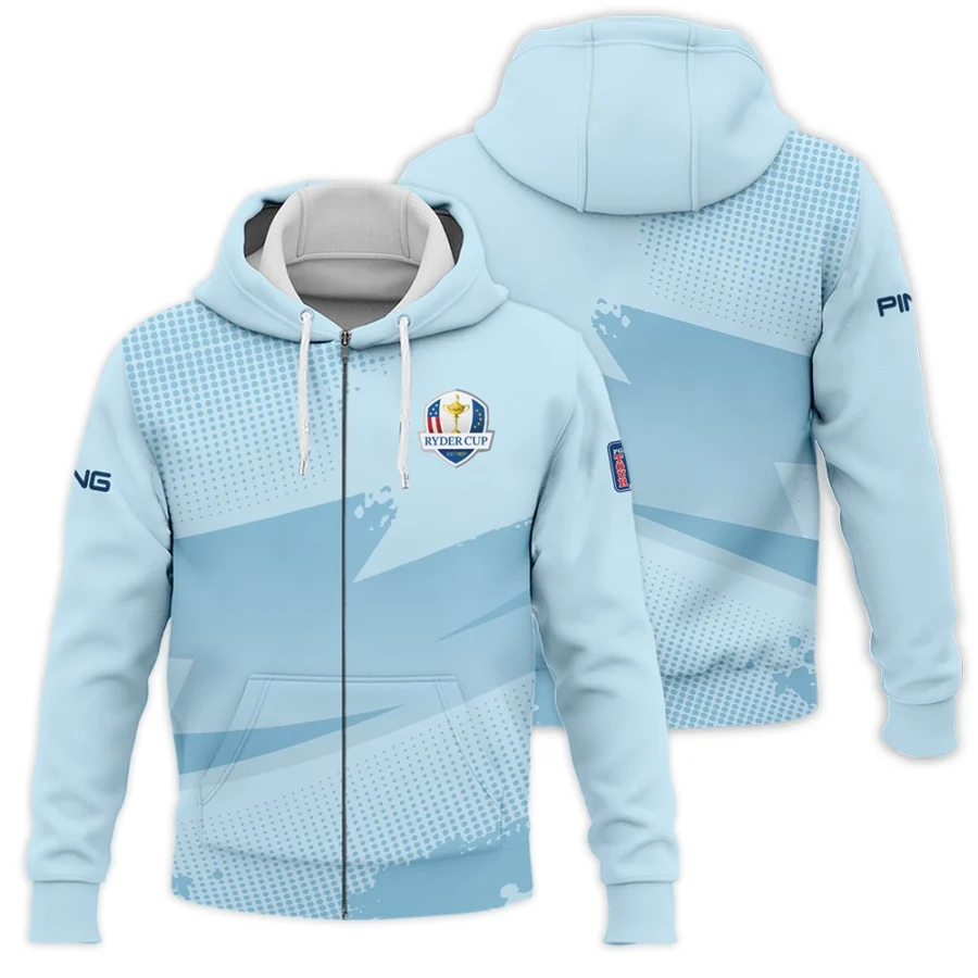 2025 Ryder Cup Ping Fanwear Men's Exclusive Logo Zipper Hoodie HORD200625A01PI-ZHD - Image 3