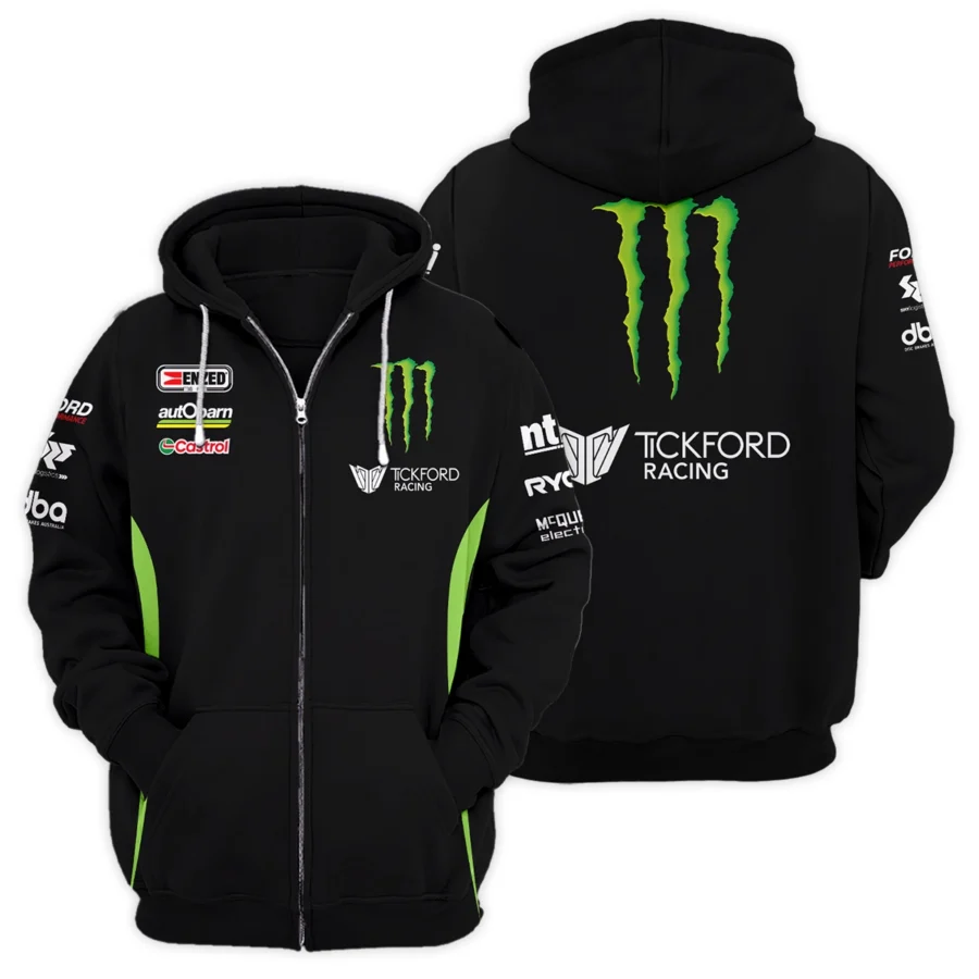 Monster Castrol Racing Exclusive Logo Zipper Hoodie HOSPC160625A01TF-ZHD