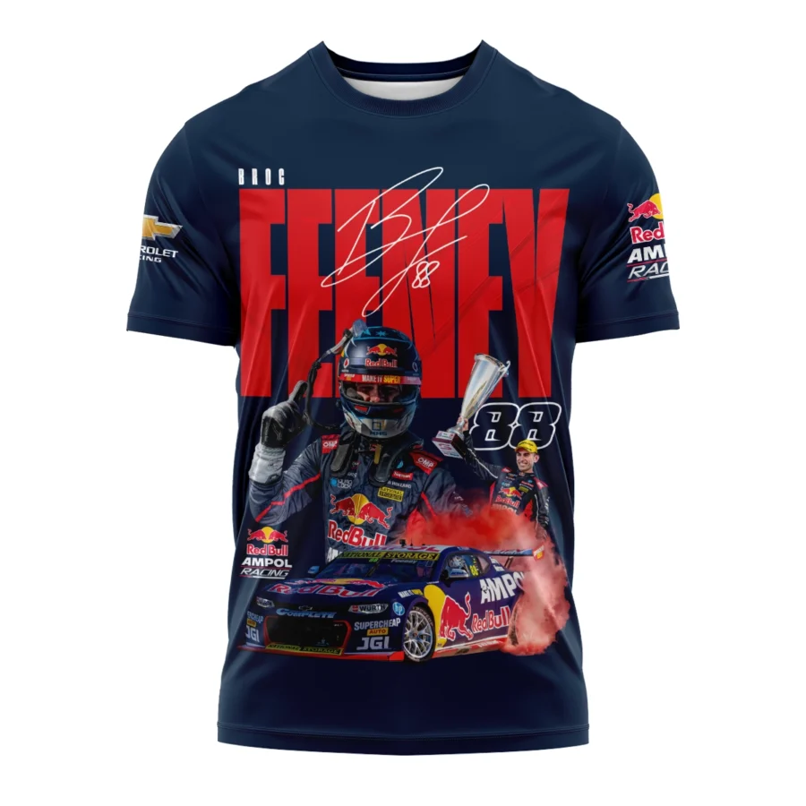 Broc Feeney Red Bull Ampol Racing Exclusive Logo T-shirt HORBA190605A01FEE-TS - Image 2
